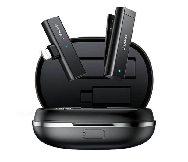 USAMS Bezprzewodowy mikrofon krawatowy ENC 2.4G Lightning ZB244MKF01 - 1351125 - zdjęcie